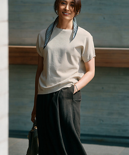 洗える】LIBECOリネン フレアスカート（SKWSCM0610