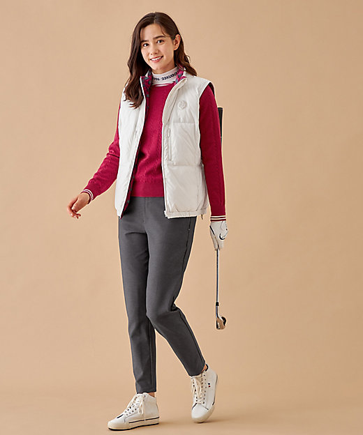 WOMEN】【撥水・ストレッチ】リバーシブル ダウンベスト