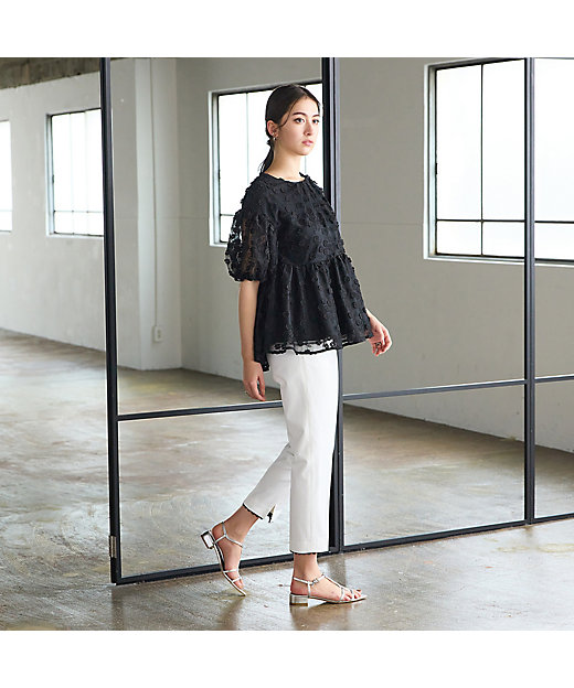 サブリナパンツ（83053402） | Rose Tiara (Women/大きい