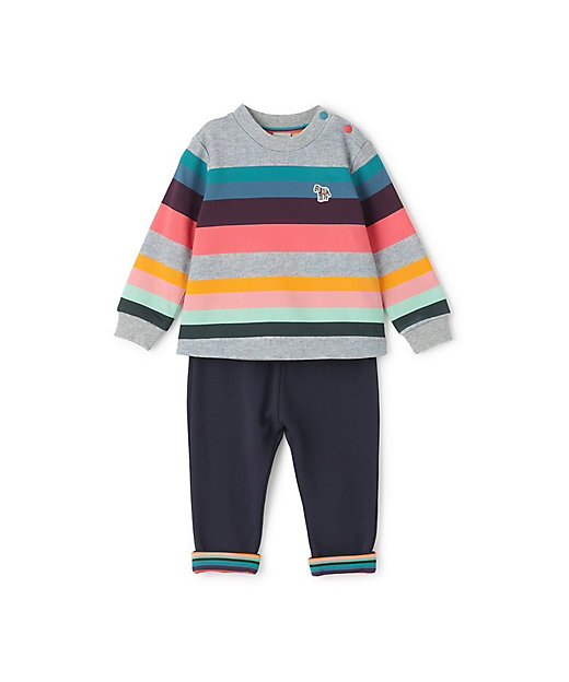 ストライプ裏毛トレーナー＆パンツセット 4053516 | Paul Smith