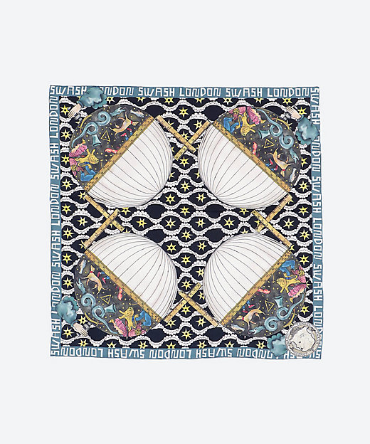 シルクツイルプリントスカーフ | SWASH LONDON/スウォッシュ ロンドン