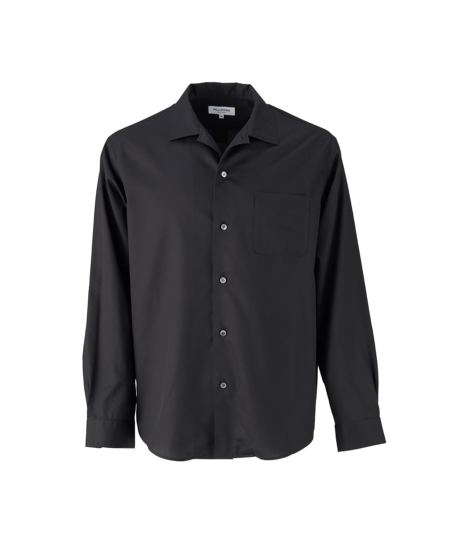 コットンシルク オープンカラーシャツ | MILA SCHON MILANO (Men)/ミラ