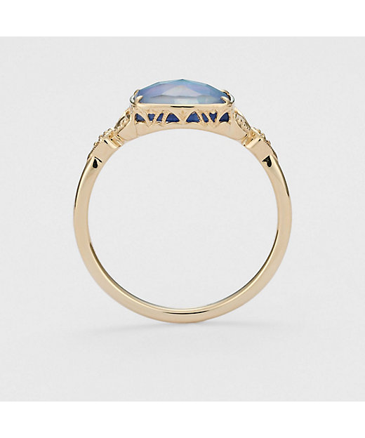 K10サファイア／クォーツ／シェルリング | agete/アガット | 三越