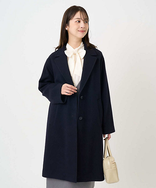 小さいサイズ】エアリアルウール チェスターコート | MK MICHEL KLEIN