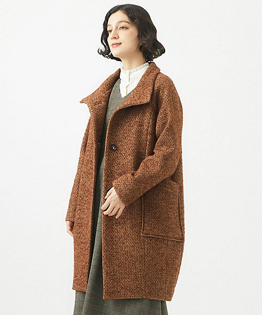 日本製］ITALYミックスツイードロングコート | GIANNI LO GIUDICE