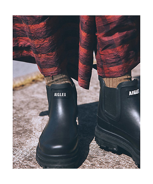 厚底 防水 ソフトレイン M2 ラバーブーツ ／ チェルシーブーツ