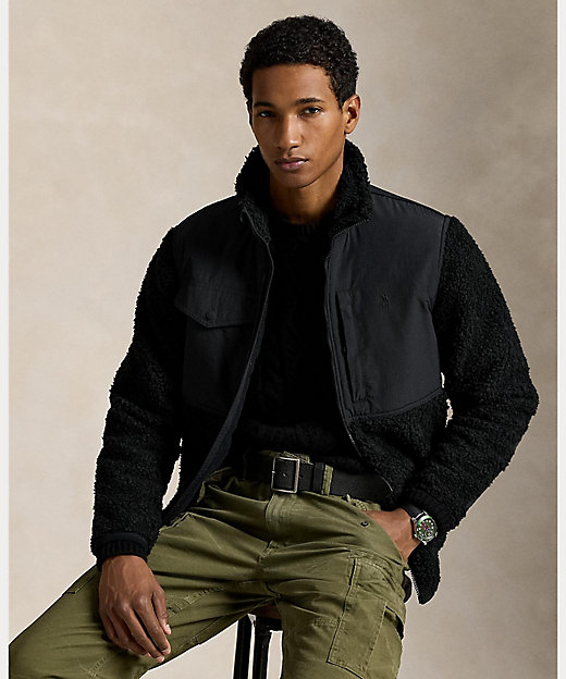 ハイブリッド モックネック ジャケット