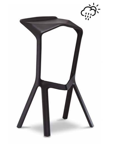 スツール Miura ブラックのレンタル｜iroco design