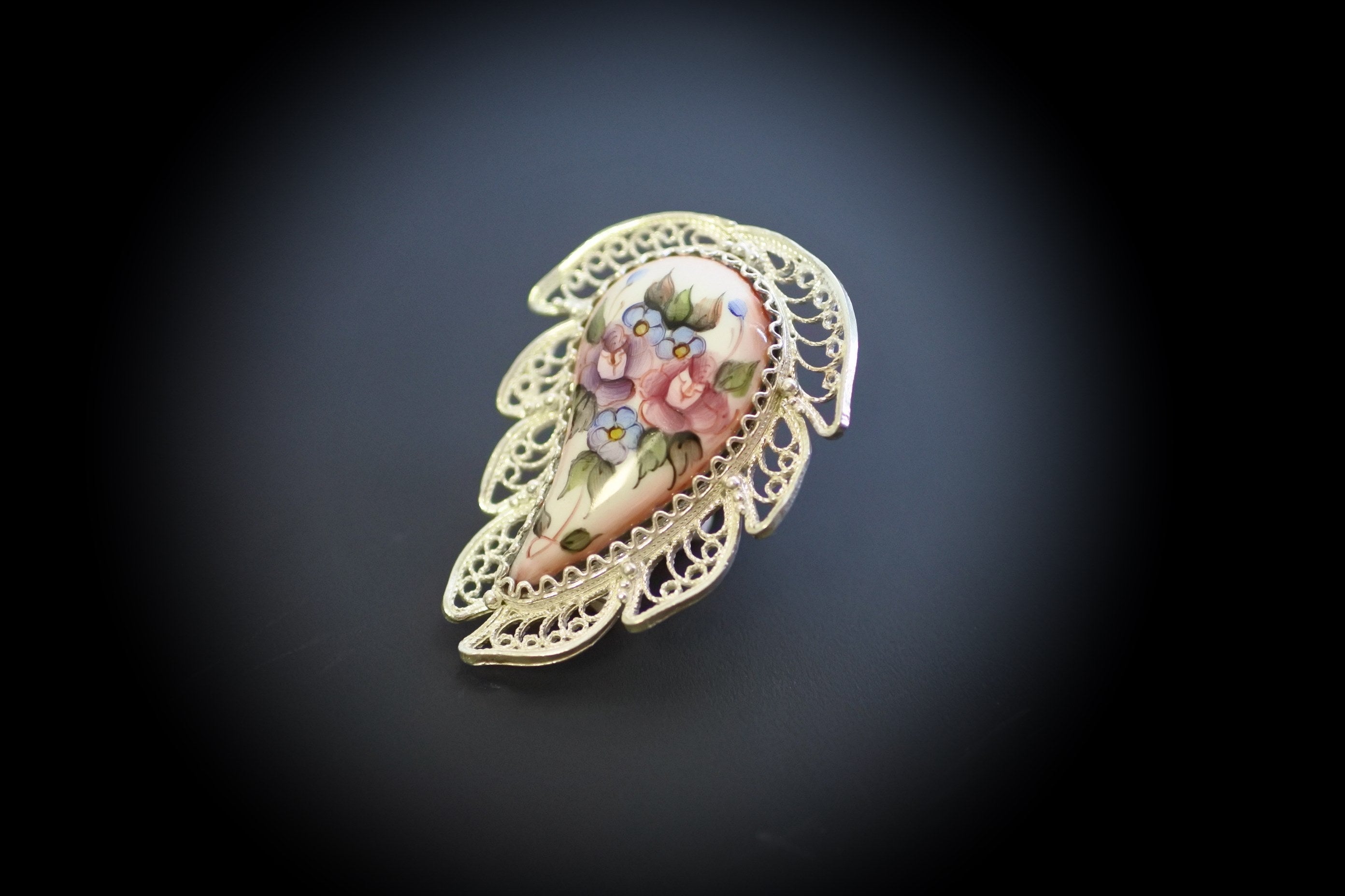 1930's レア リトルニモ アールデコのロマンティックなエナメル