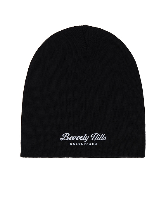 Balenciaga Beverly Hills Beanie in Black & White | FWRD