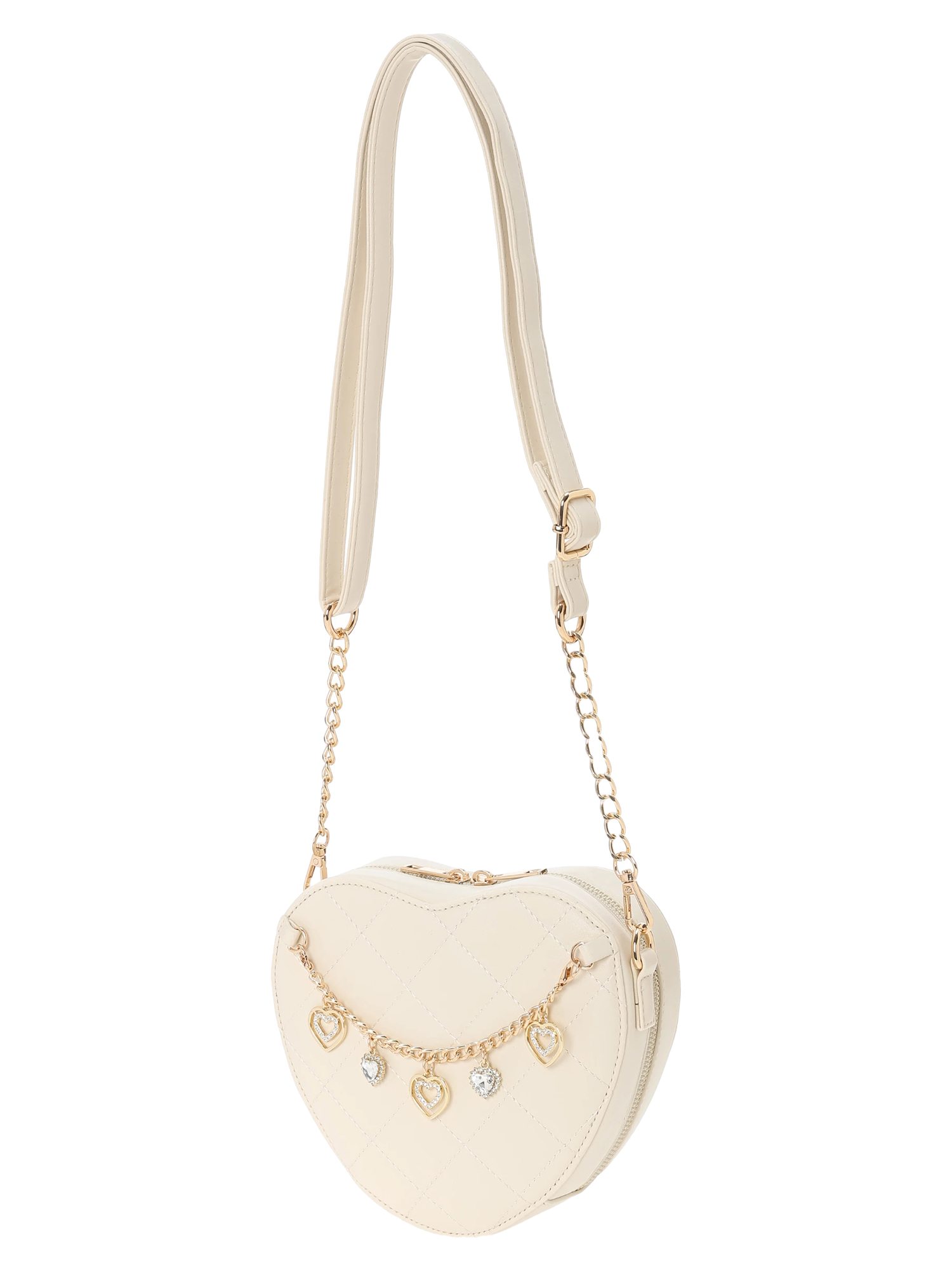 チェーンチャーム付きハート型ショルダーバッグ / LUDIC PARK（ル