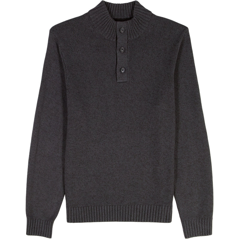Holiday Button Mock Sweater - Asphalt – IZOD