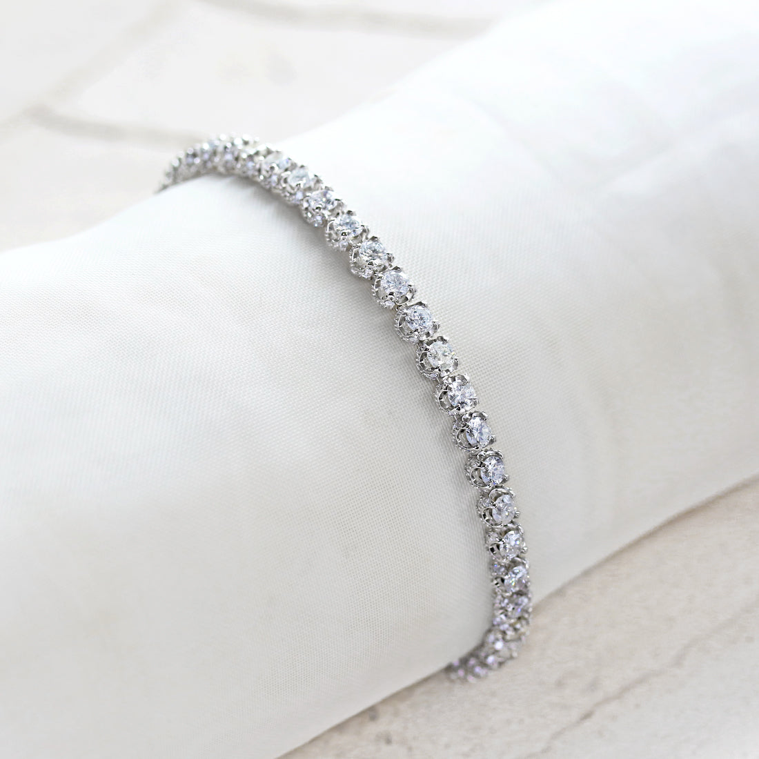 フルダイヤモンドブレスレット PT – JaMais Jewelry