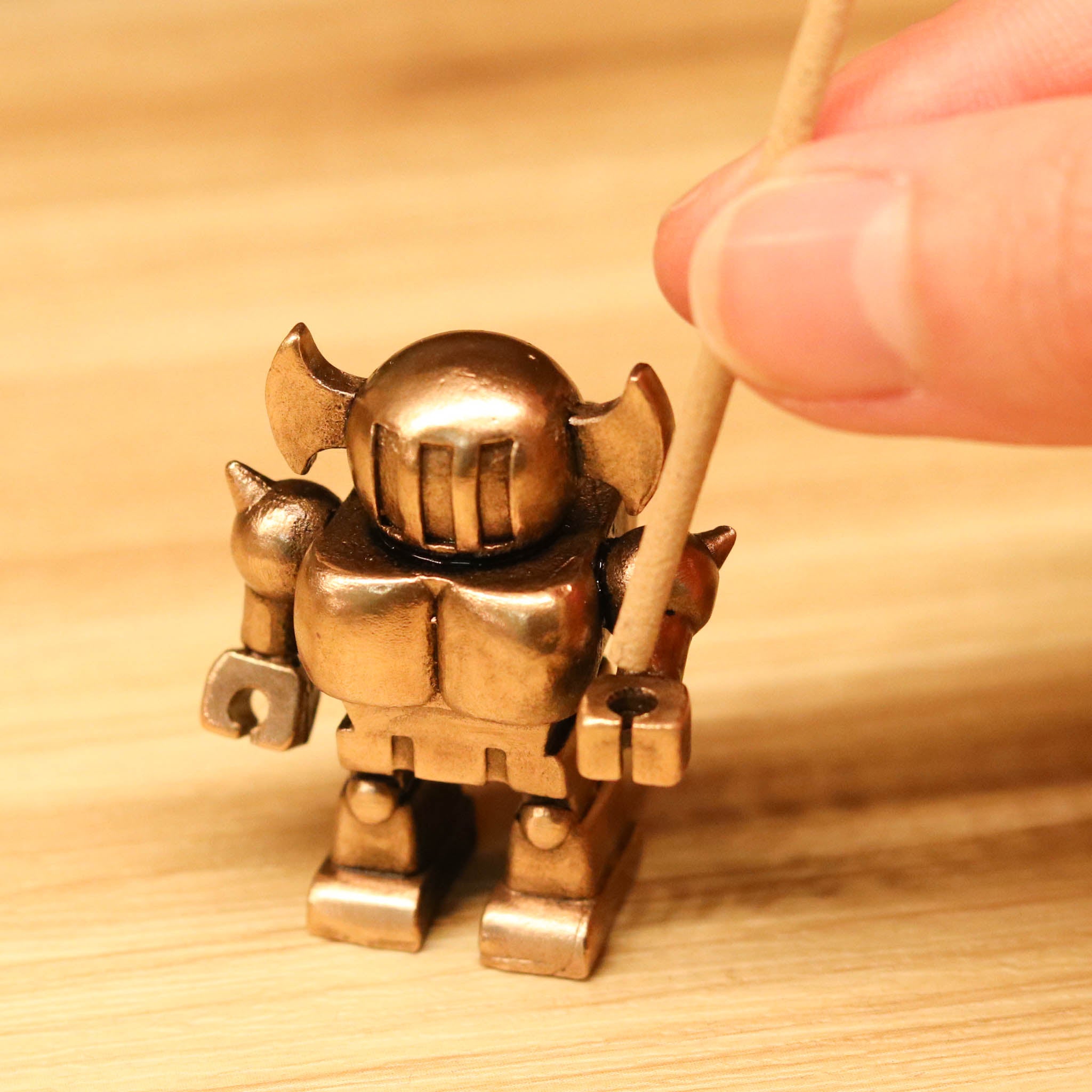 高岡銅器 香立 | 福香 ロボット 2号 | ブロンズ | 中村製作所