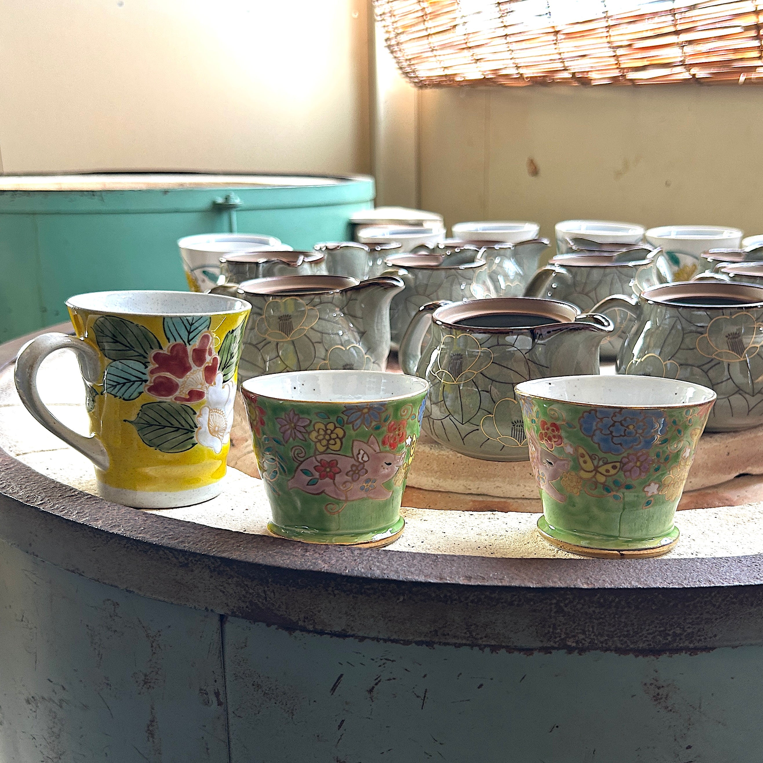 九谷焼 カップ | 花きらり | 海亀 | 美山窯