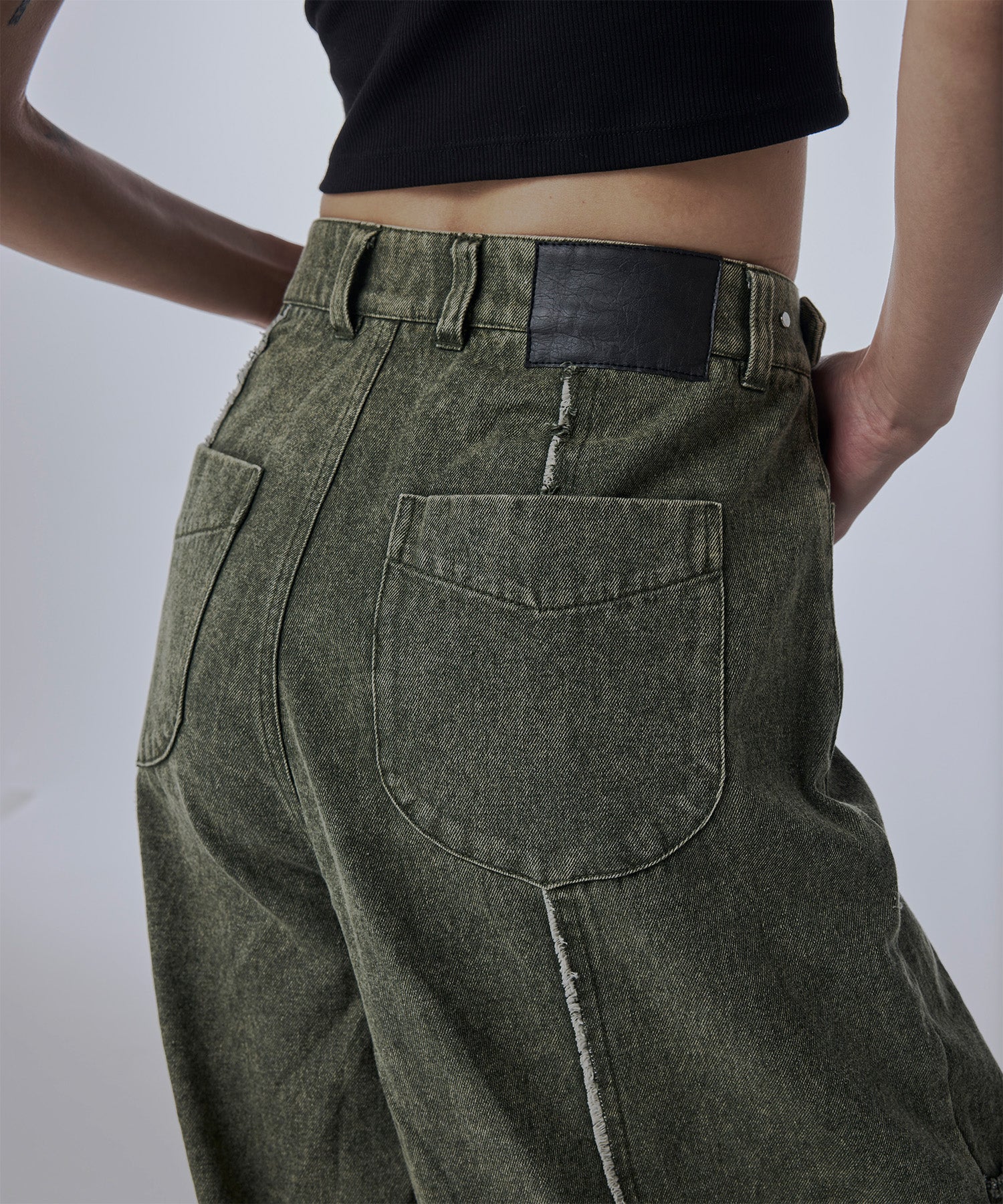 Zipped-Slit Baggy Denim – Jent Louis