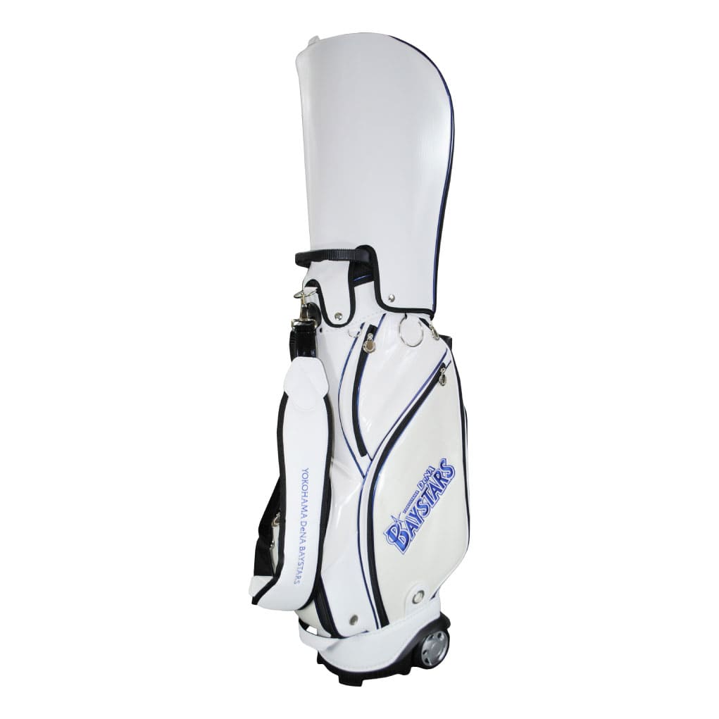 NEW 横浜DeNAベイスターズ 9.0型キャスター付きキャディバッグ｜レザックス