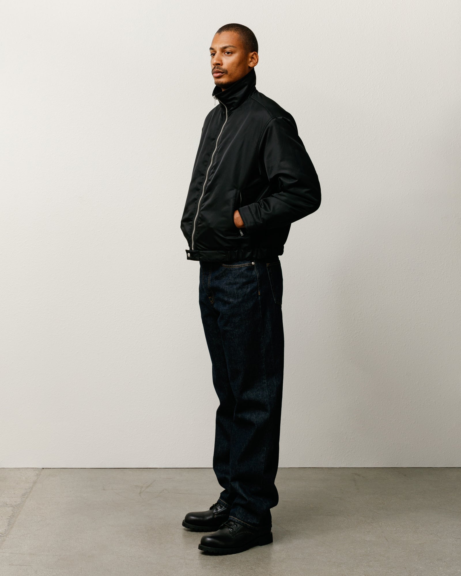 Pile Lined Zip Jacket – Black | Outerwear | Stüssy Japan