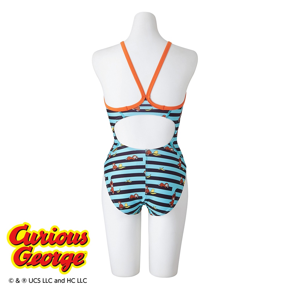 おさるのジョージ】競泳練習用ミディアムカット|N2MAB999|競泳水着