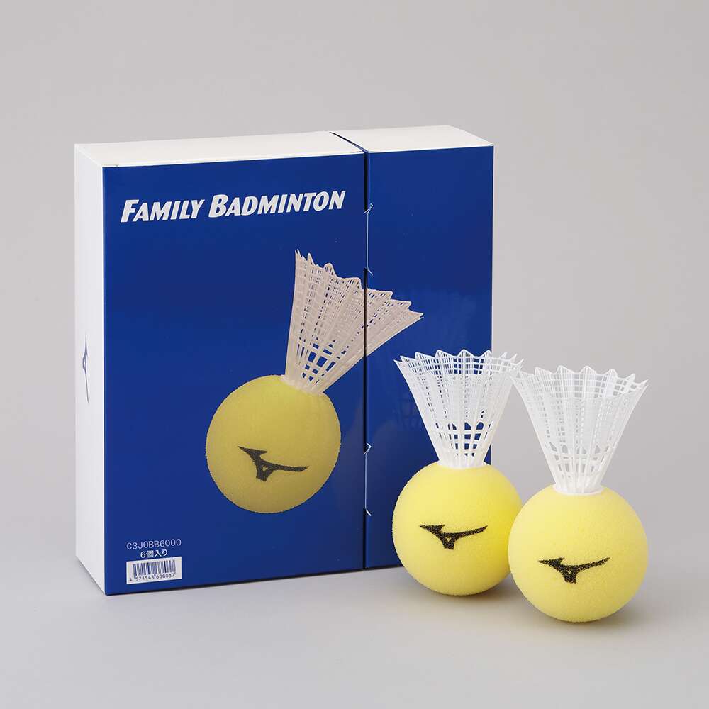 ミズノファミリーバドミントン用シャトル(6個入り)|C3JOBB6000