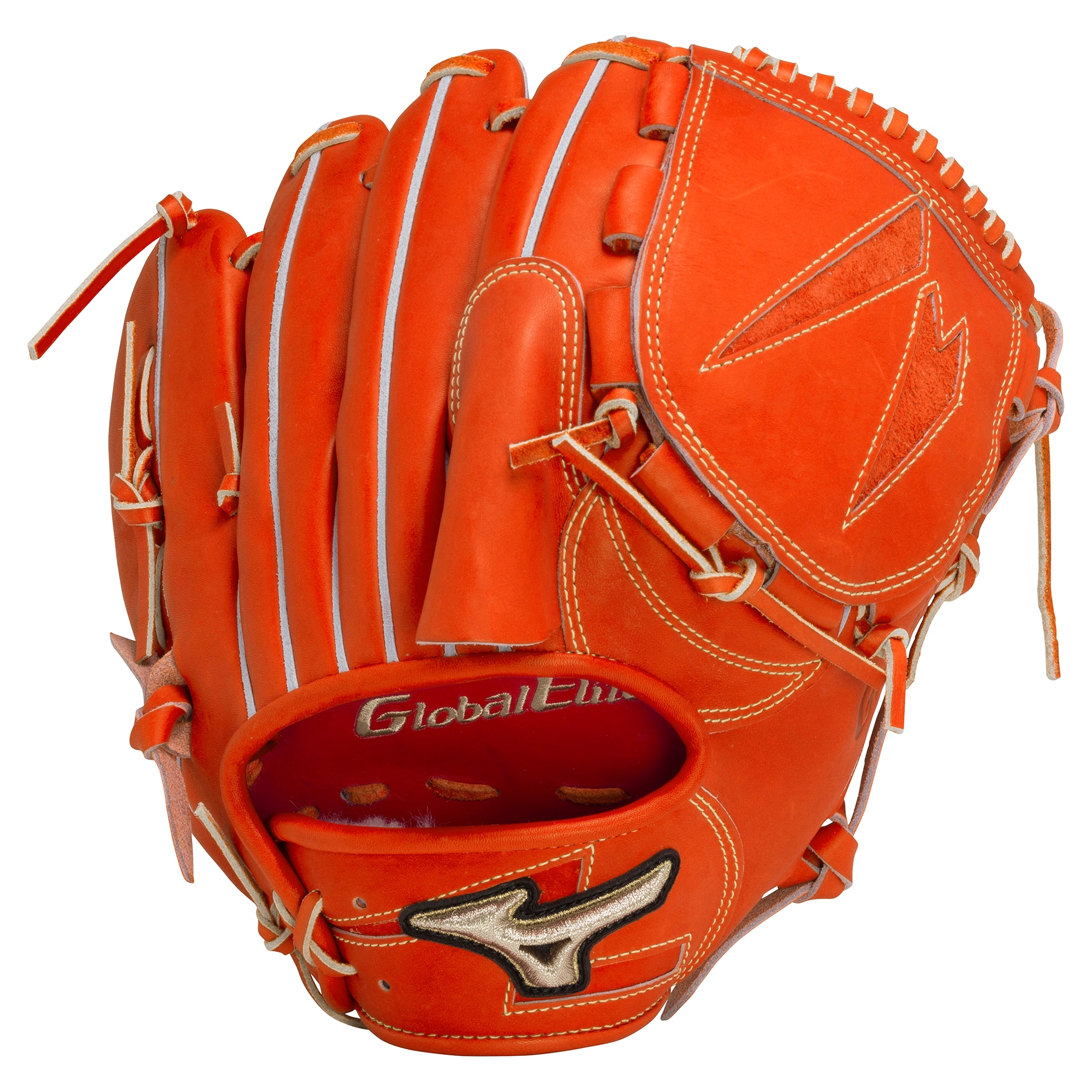 Mizuno Global Elite 野球グローブ オレンジ 左投用 Mizuno Global