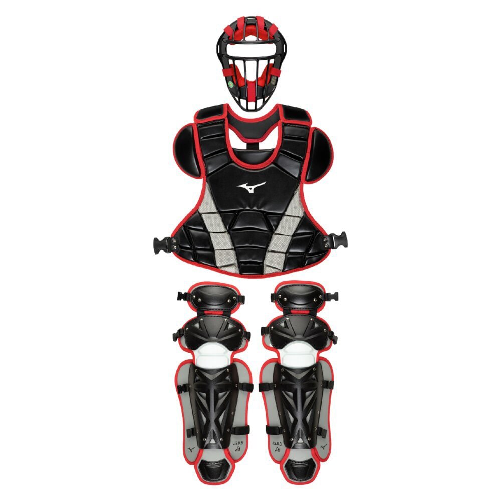 小学生軟式用／ゴムソフトボール用捕手防具3点セット|1DJPC018|捕手用