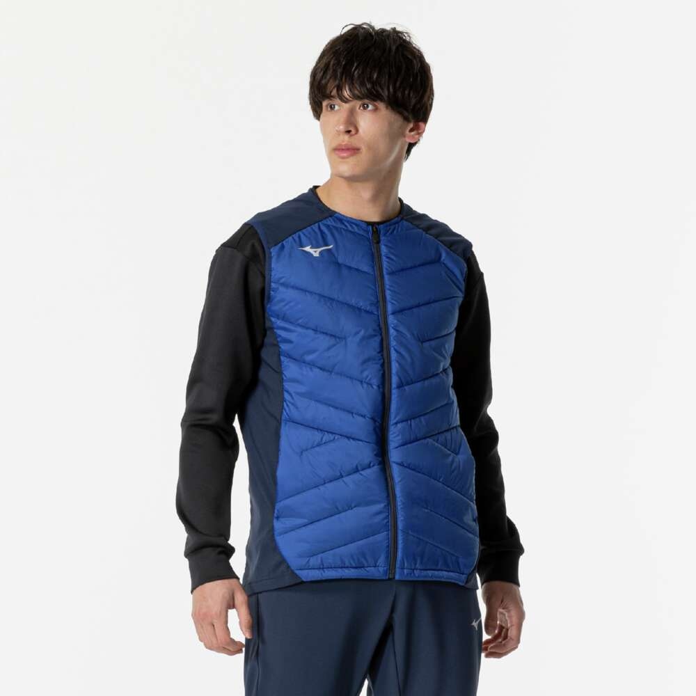 保温素材／吸湿発熱】テックフィルブレスサーモベスト|32MEB537|ミズノ