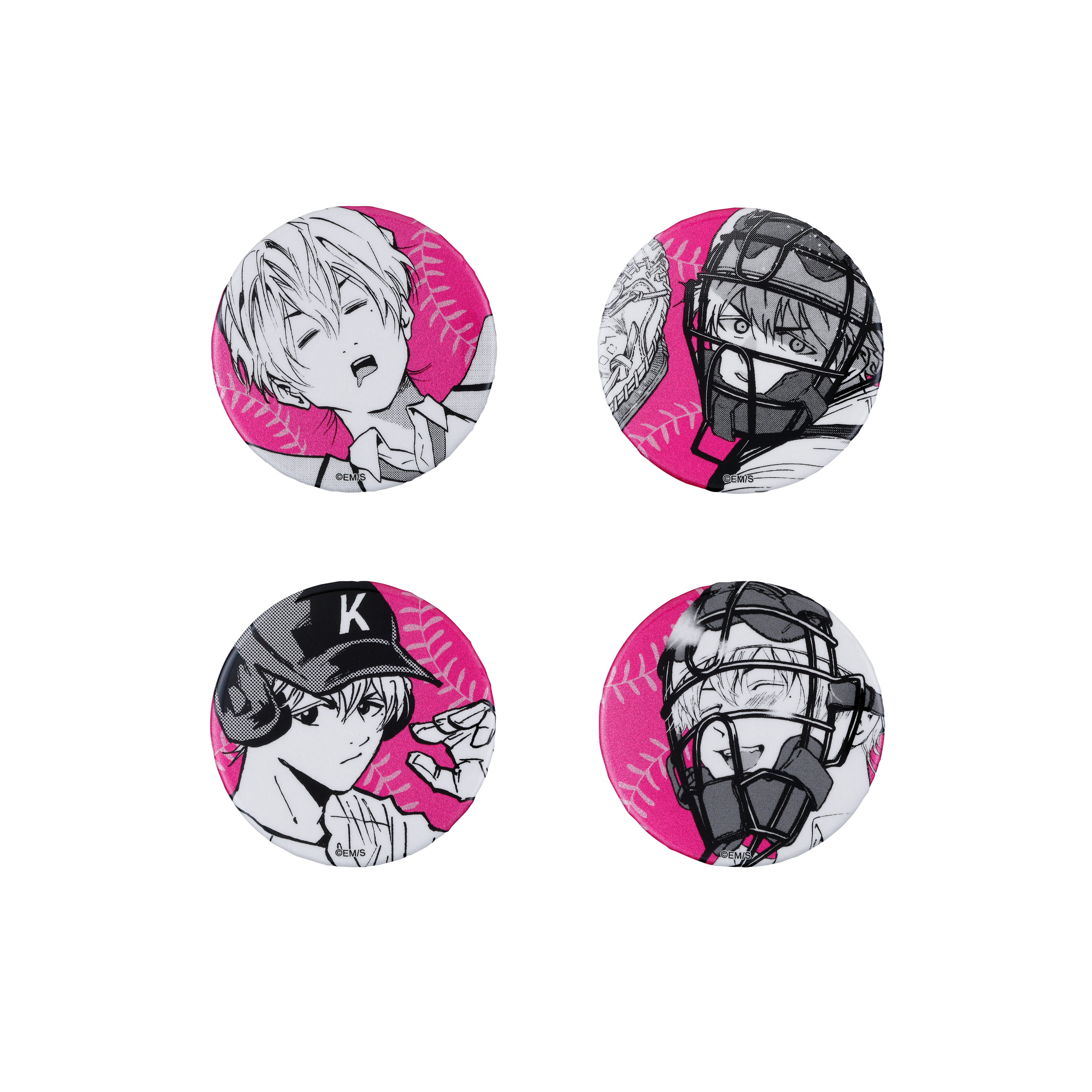 忘却バッテリー』缶バッジ4個セット EMOTIONS 要圭 BE3