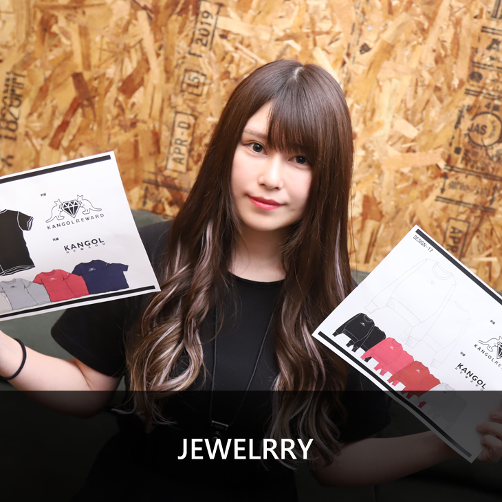 じゅえりー×KANGOL REWARD コラボ半袖Tシャツ