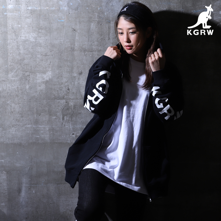 岡副麻希×KANGOL REWARDコラボ ZIPパーカー