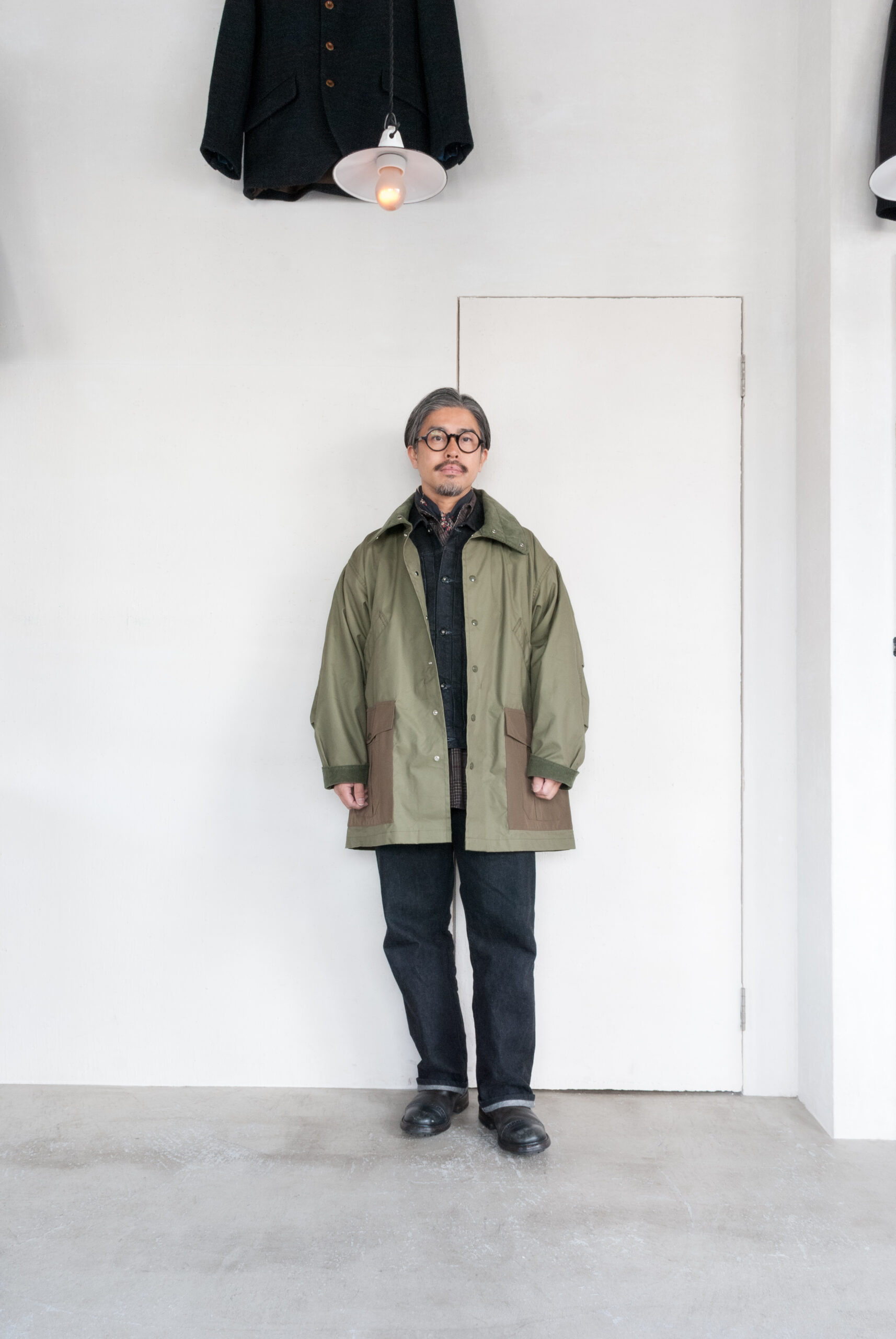 SASSAFRAS Botanical Scout Tube Coat C/N Oxford Olive | kado〔カド