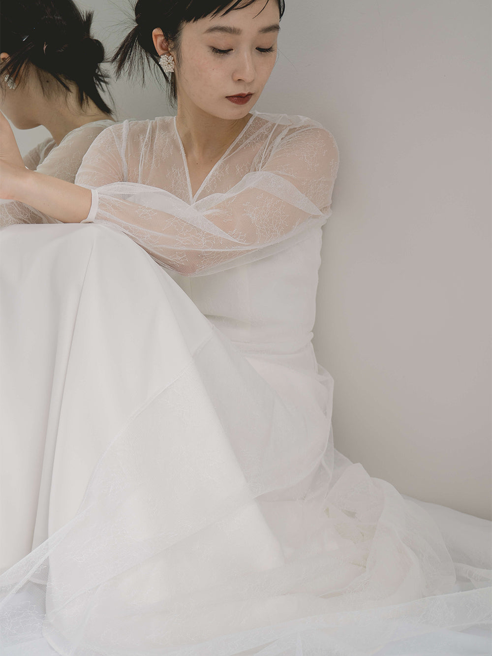 kaene公式オンラインストア レース×シフォンドレス / 100570 結婚式