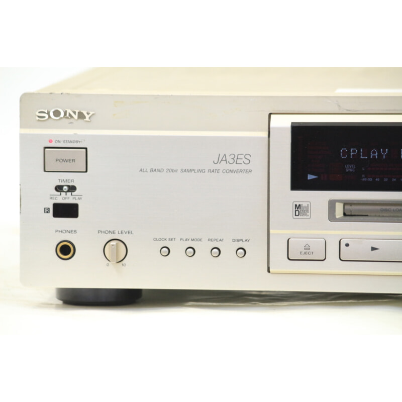 SONY MDSJA3ES MDデッキ 中古 現状品 純正リモコン付き ギズ小 SONY