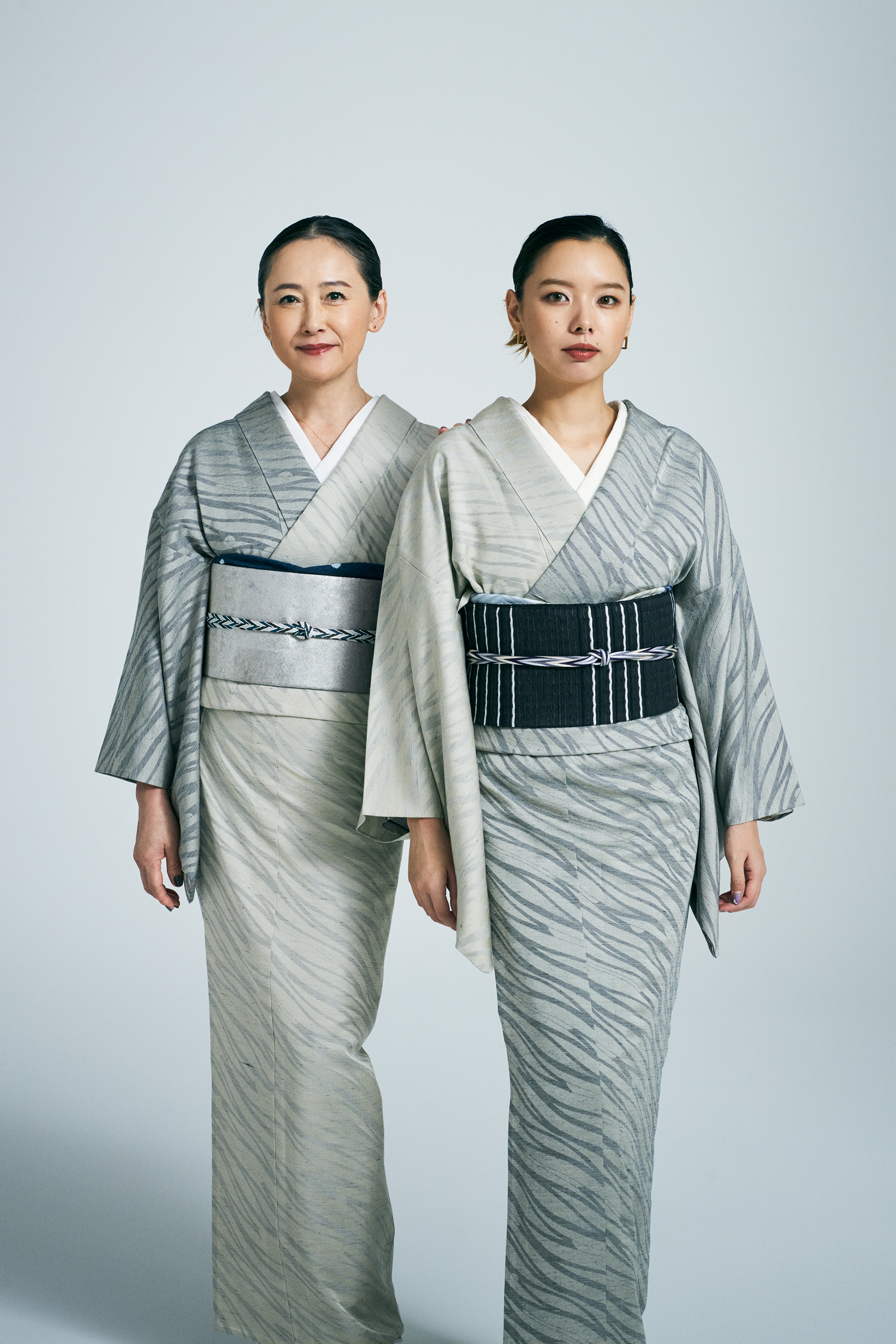 着物｜洗えるお召し｜ala elle ジャングル グレージュ｜ワタマサ｜綾紬｜