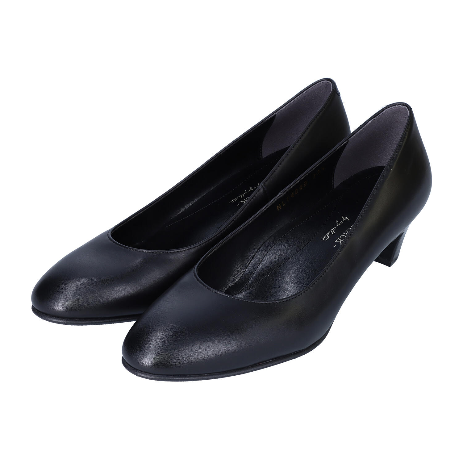 シンプル セミオーダー 牛革 ブラックパンプス | 株式会社 エイゾー