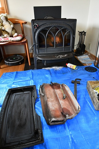 薪ストーブ ヨツール F400 黒 中古品 メンテナンス品 薪ストーブ