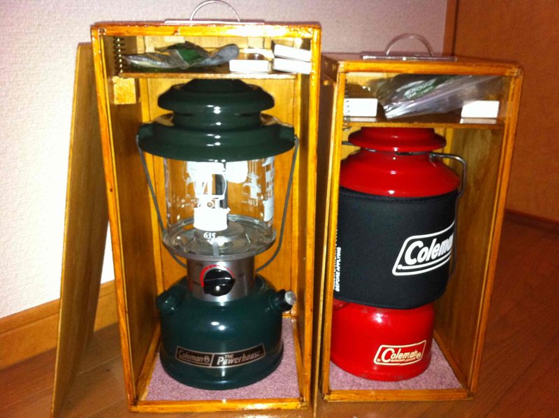 ケース付き】コールマン：200Aランタン（1956年3月製）おまけ付き