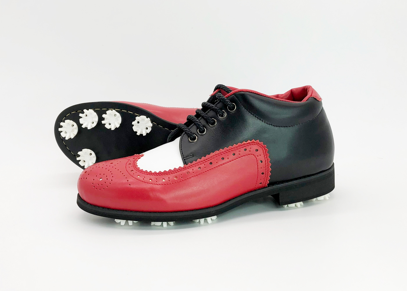 レザーオーダーメイドゴルフシューズ 赤・白・青 【公式通販】