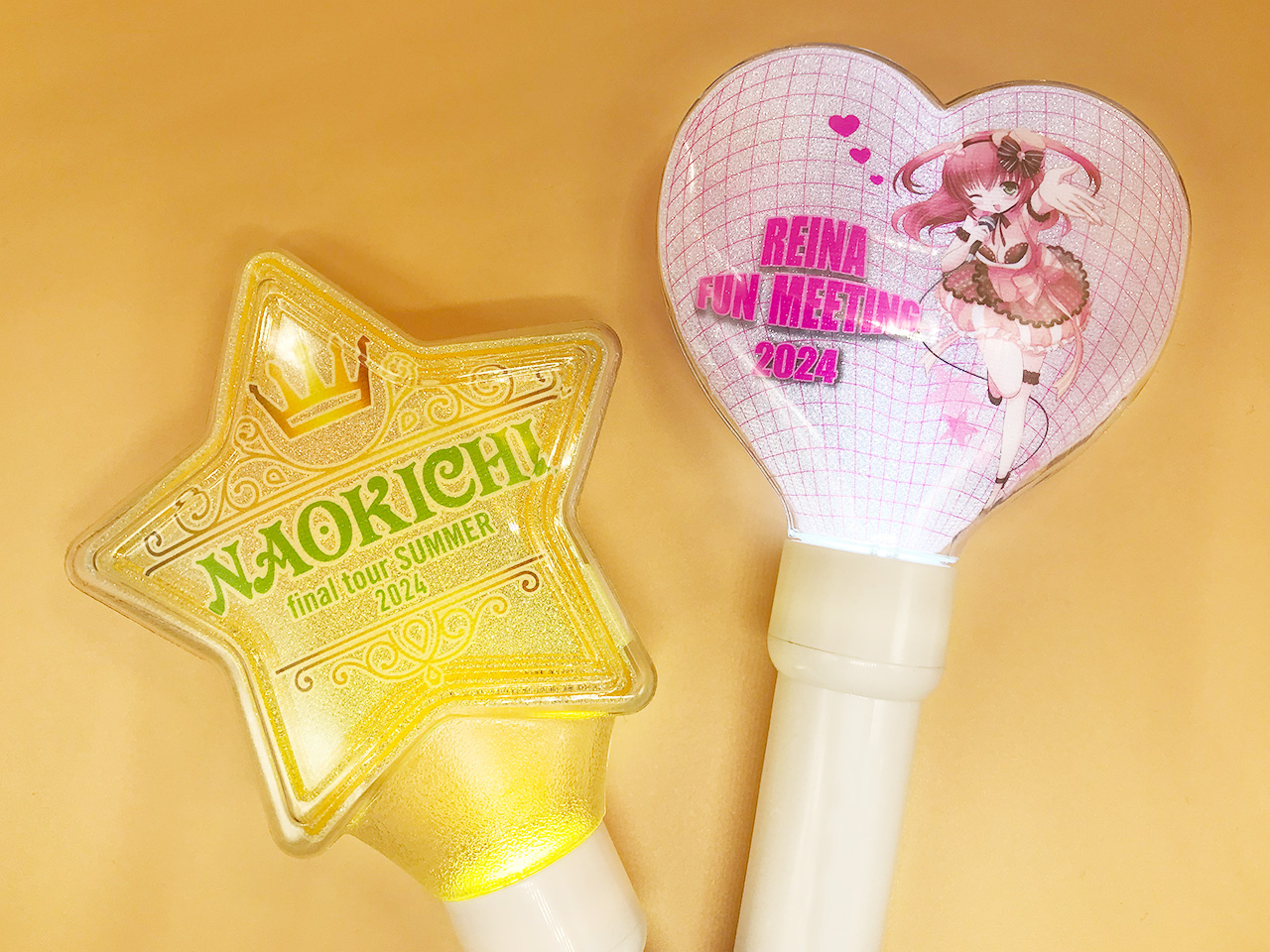 立体型ペンライト（ハート型・星型）のオリジナル製作｜ジェイアンド