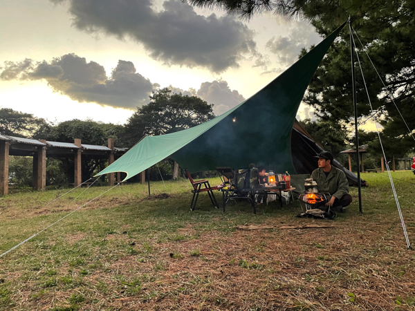 廃盤 テンマクデザイン ムササビウィング グランデ 19ft グリーン テン