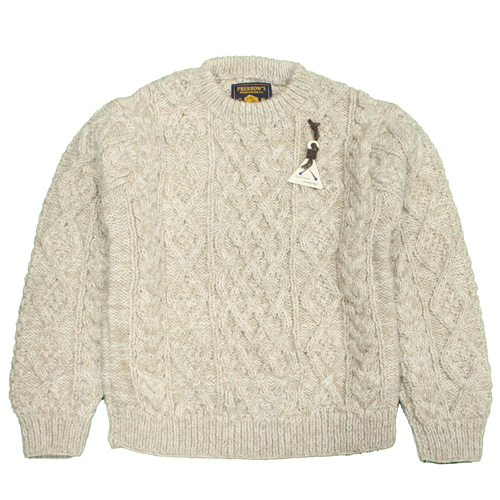 Pherrow's(フェローズ)フィッシャーマンケーブル編みセーター