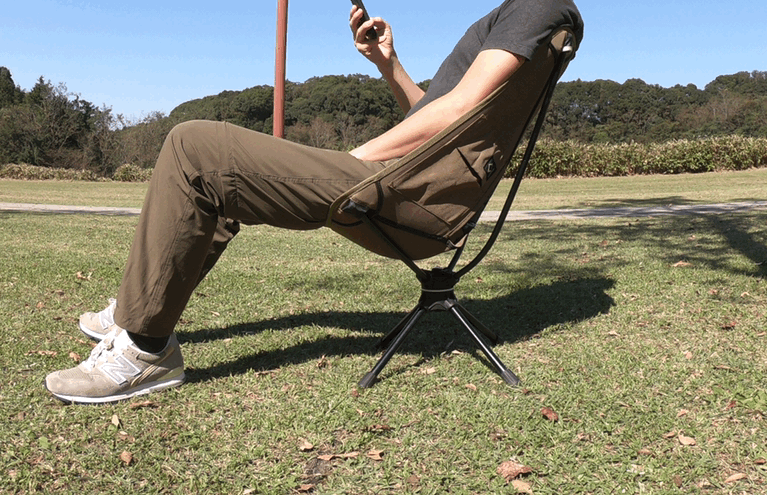 ほぼ未使用】ヘリノックス スイベルチェア チェアーのスウィベルタイプ