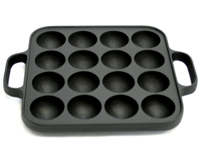 南部鉄器 及源 たこ焼き 角型16穴(穴径4.2cm)CA-30L の通信販売