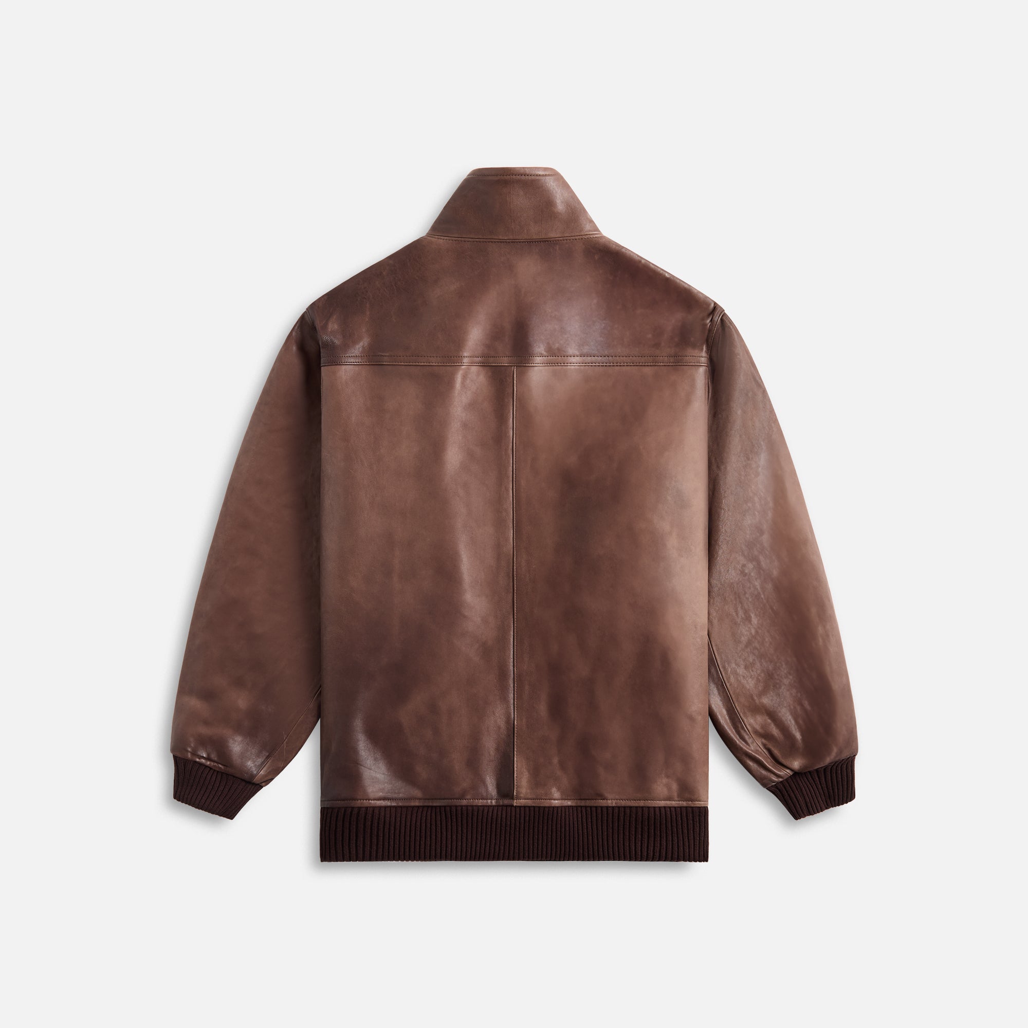 Auralee Heavy Lamb Leather Zip Blouson - Dark Brown – Kith