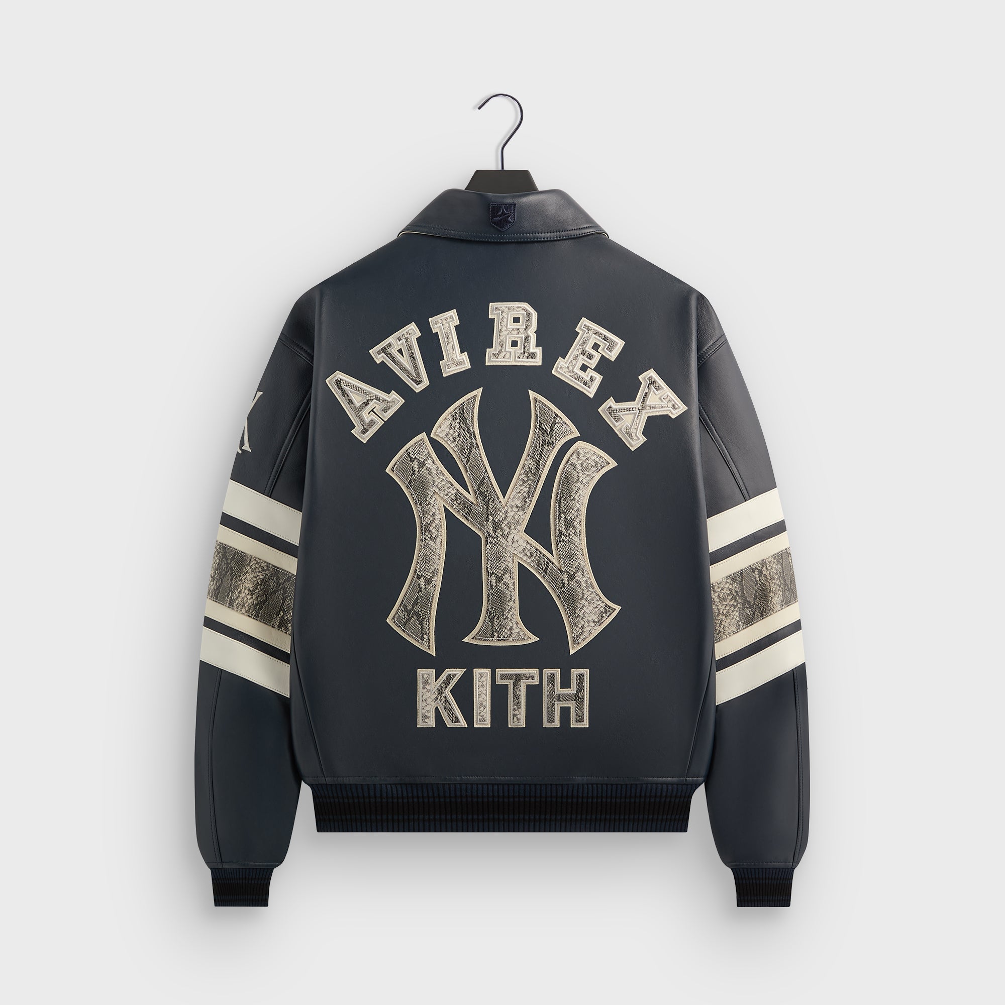 Kith & AVIREX for the New York Yankees Leather Jacket - Nocturnal / Sn