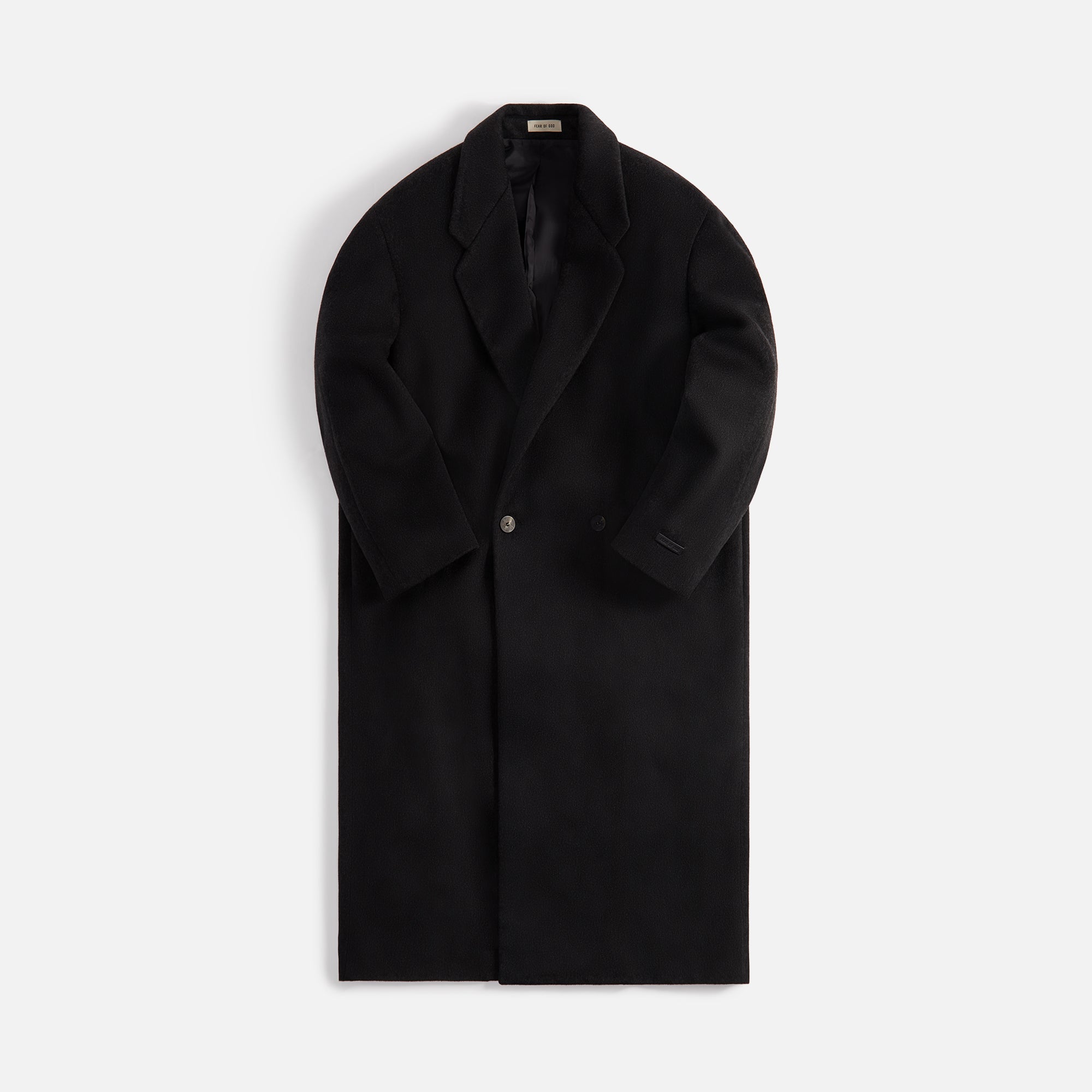 Fear of God Eternal Wool Overcoat - Black Heather – Kith