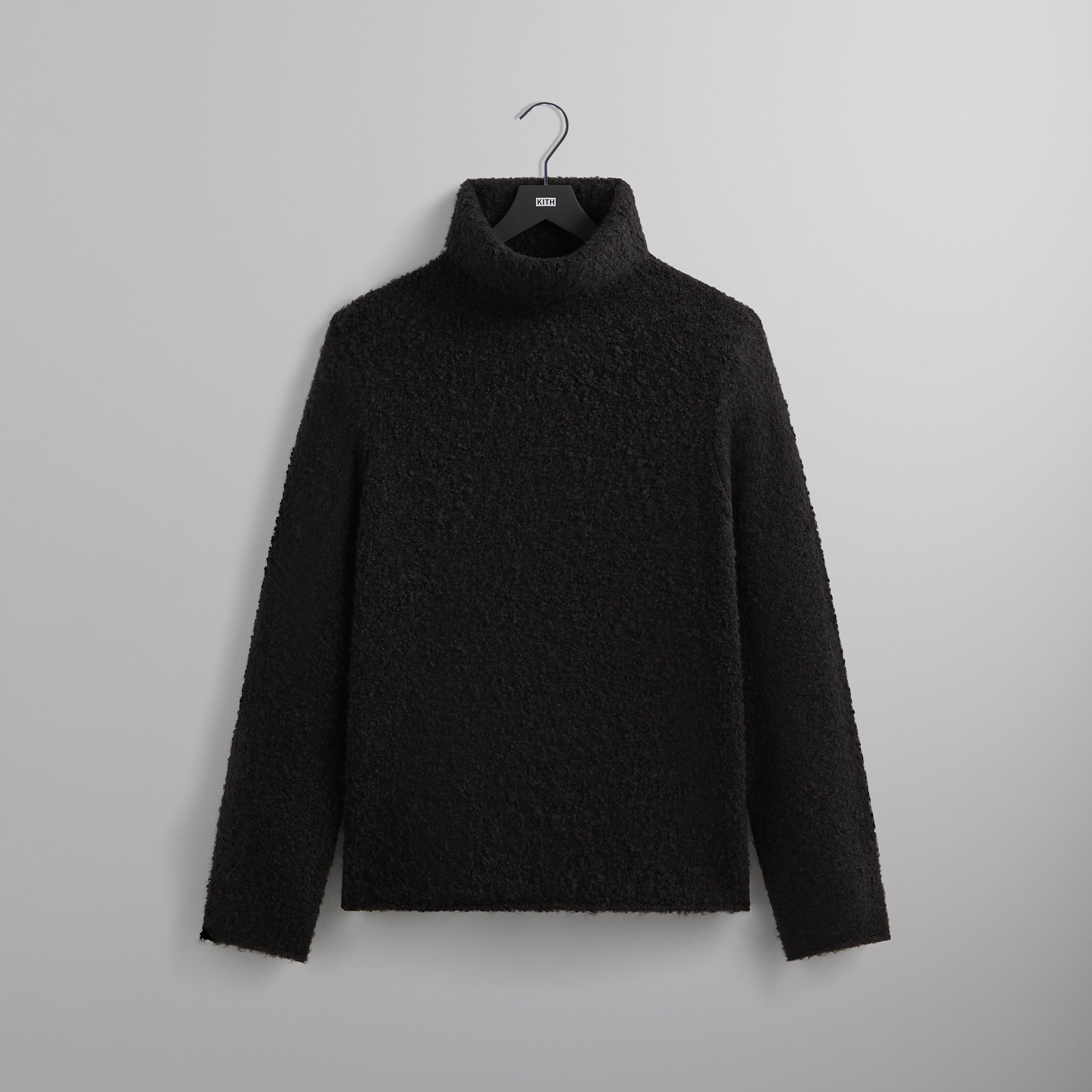 &Kin Speckled Boucle Walker Turtleneck - Black – Kith