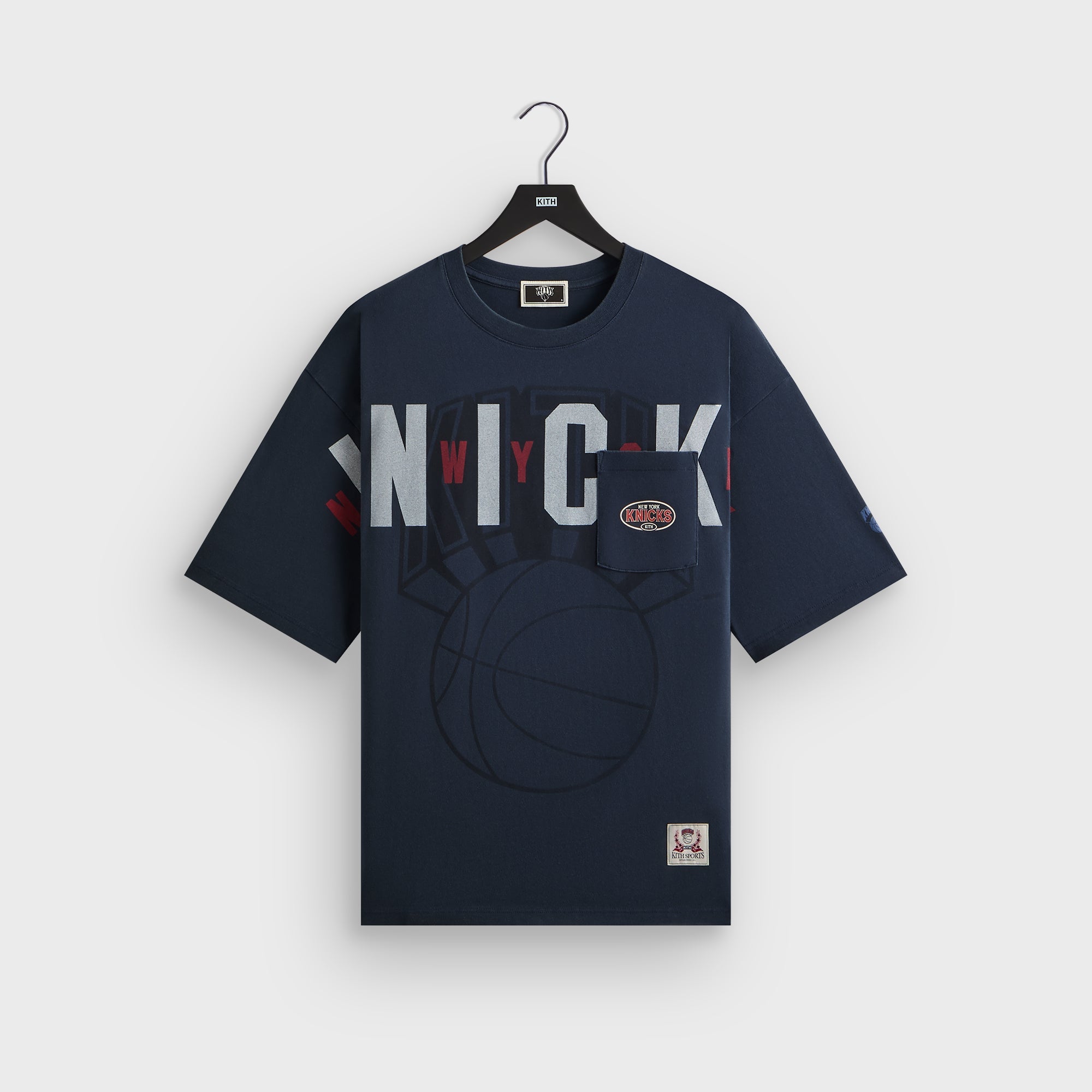 Kith for the New York Knicks Pocket Vintage Jones Tee - Nocturnal