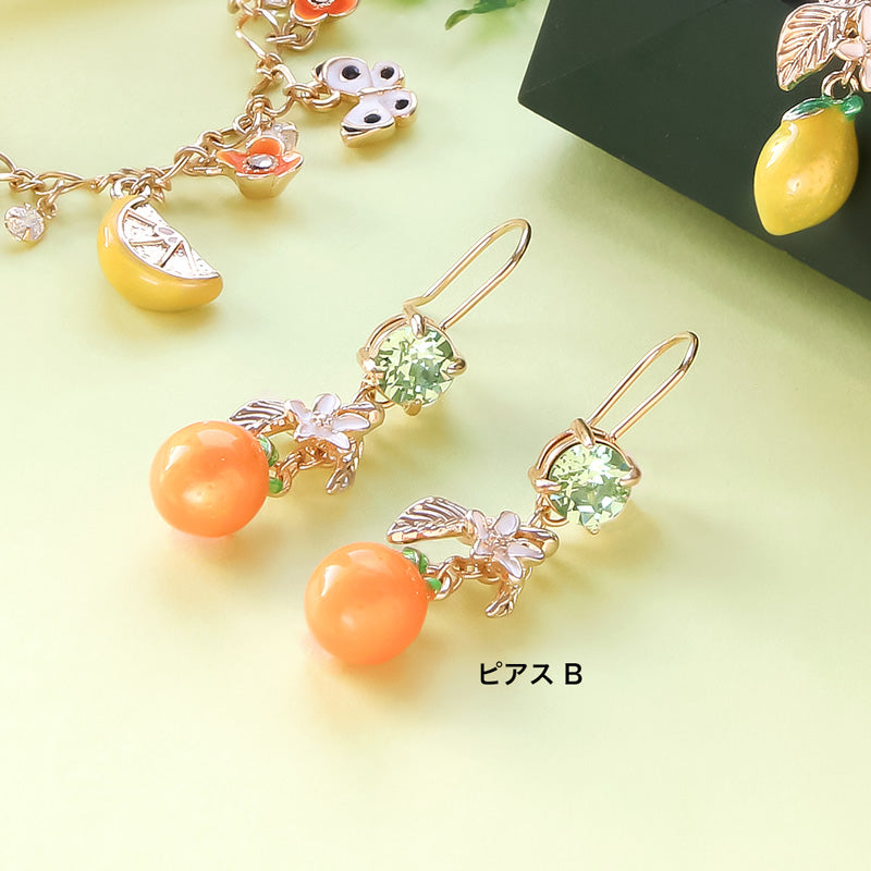 レシピNo.KR0934 フルーツとフラワーのアクセサリー2種 – 貴和製作所