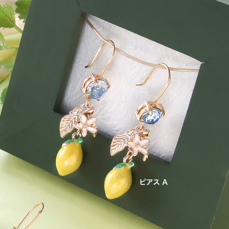 レシピNo.KR0934 フルーツとフラワーのアクセサリー2種 – 貴和製作所